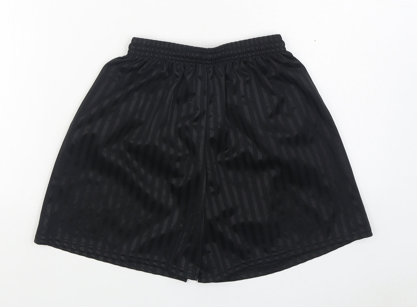 True Form Boys Black  Polyester Sweat Shorts Size 8 Years  Regular