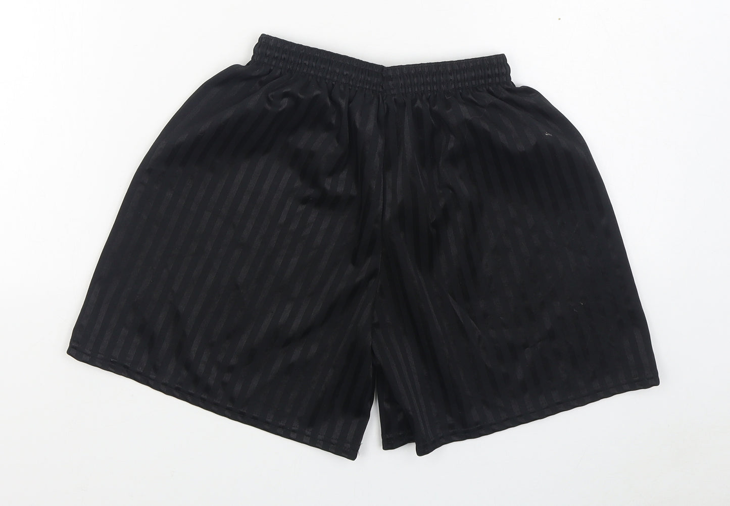 True Form Boys Black  Polyester Sweat Shorts Size 8 Years  Regular