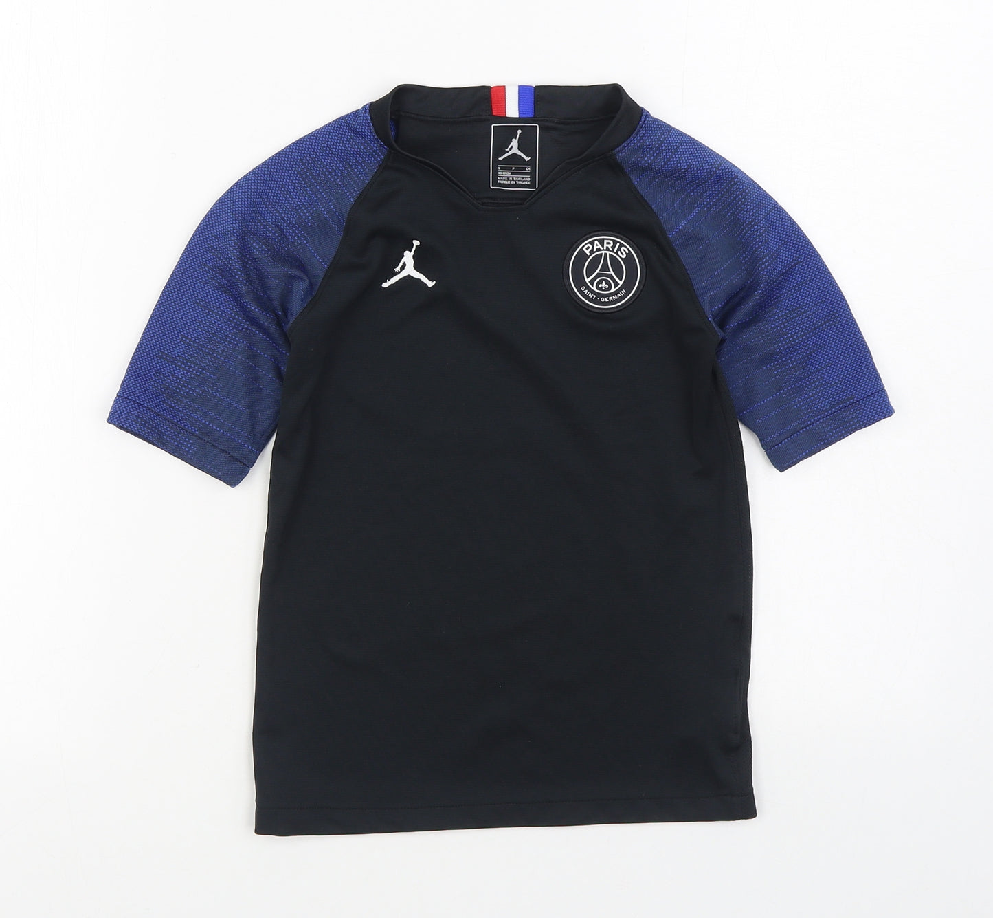Nike Boys Black  Polyester Basic T-Shirt Size 8-9 Years Round Neck Pullover