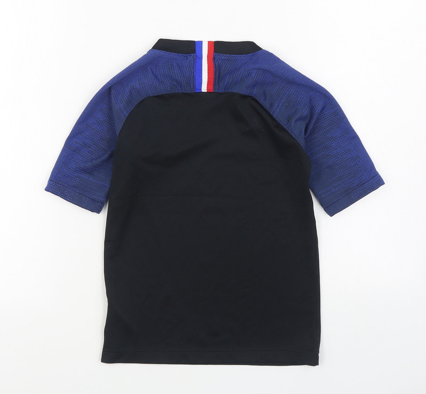 Nike Boys Black  Polyester Basic T-Shirt Size 8-9 Years Round Neck Pullover