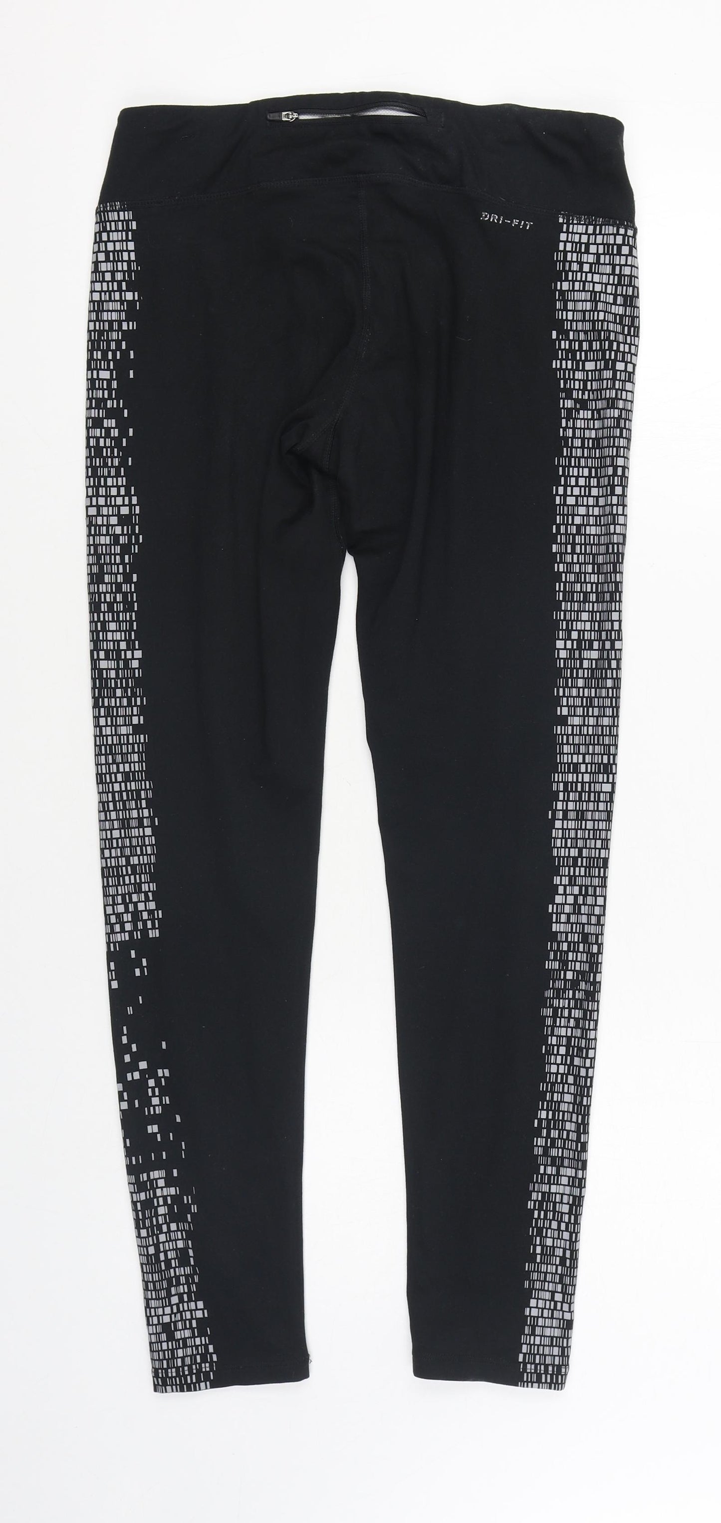 Nike Womens Black  Polyester Jogger Leggings Size L L30 in