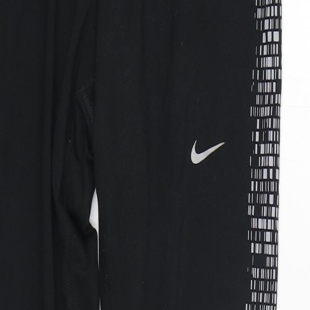 Nike Womens Black  Polyester Jogger Leggings Size L L30 in