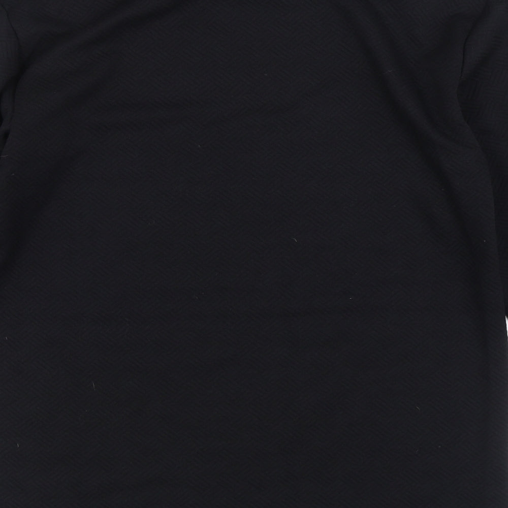 Matalan Womens Black Roll Neck  Polyester Pullover Jumper Size 12