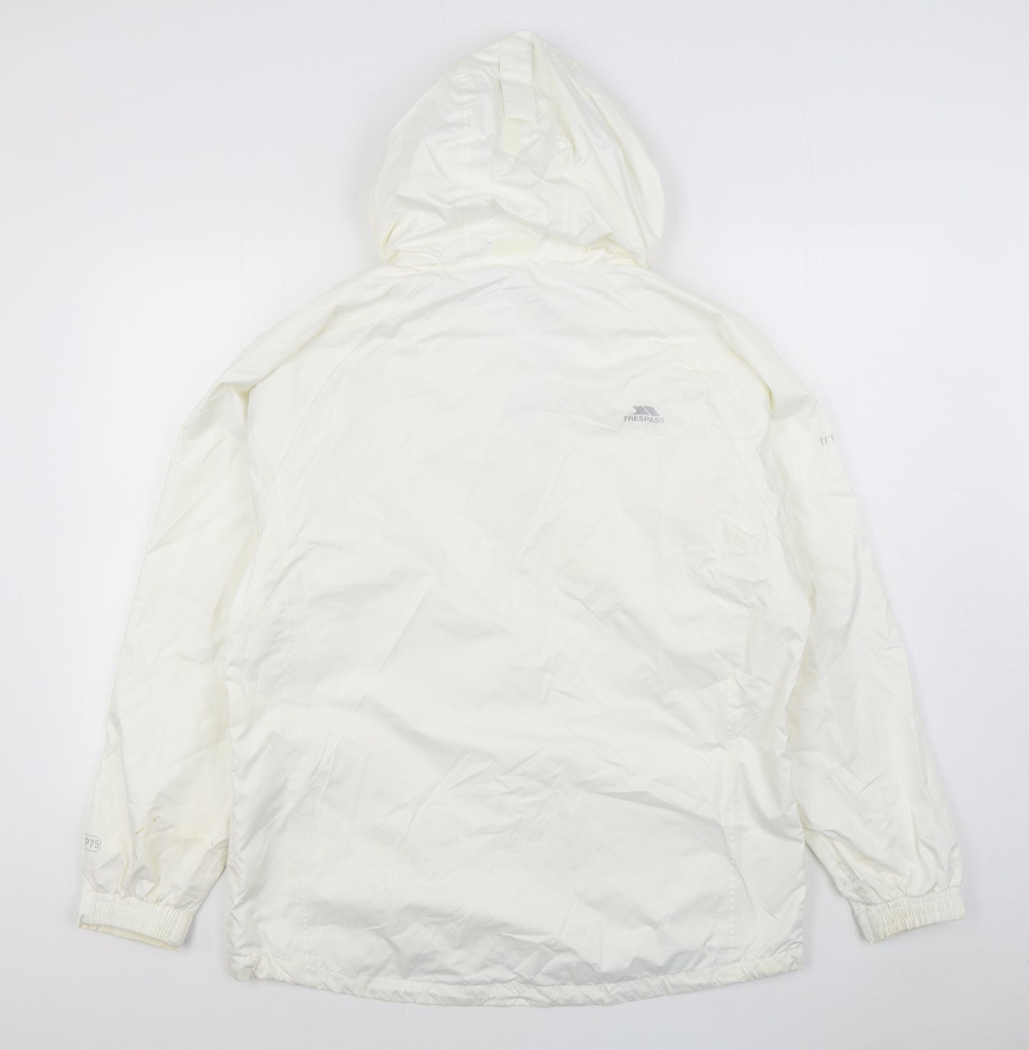Trespass Mens White   Rain Coat Coat Size L  Zip