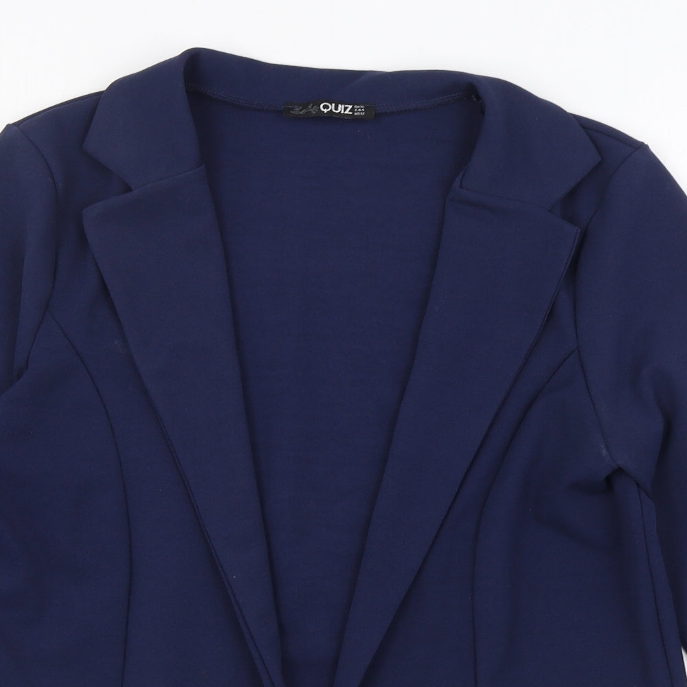 Quiz Womens Blue   Jacket Blazer Size 16