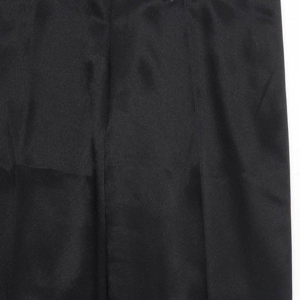 Simply Classics Womens Black  Polyester Trousers  Size 12 L29 in Regular Zip