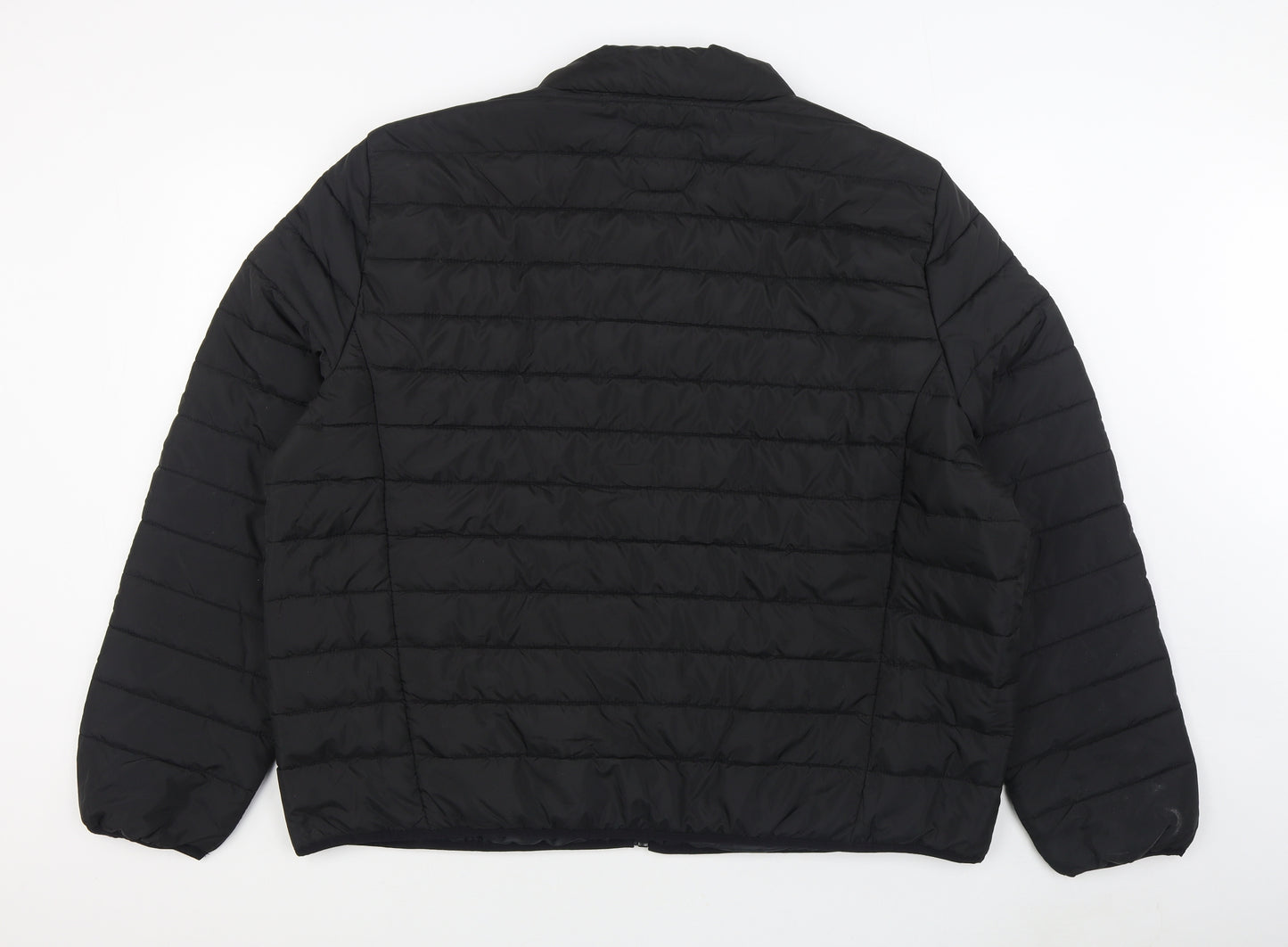 New Look Mens Black   Quilted Coat Size 3XL  Zip
