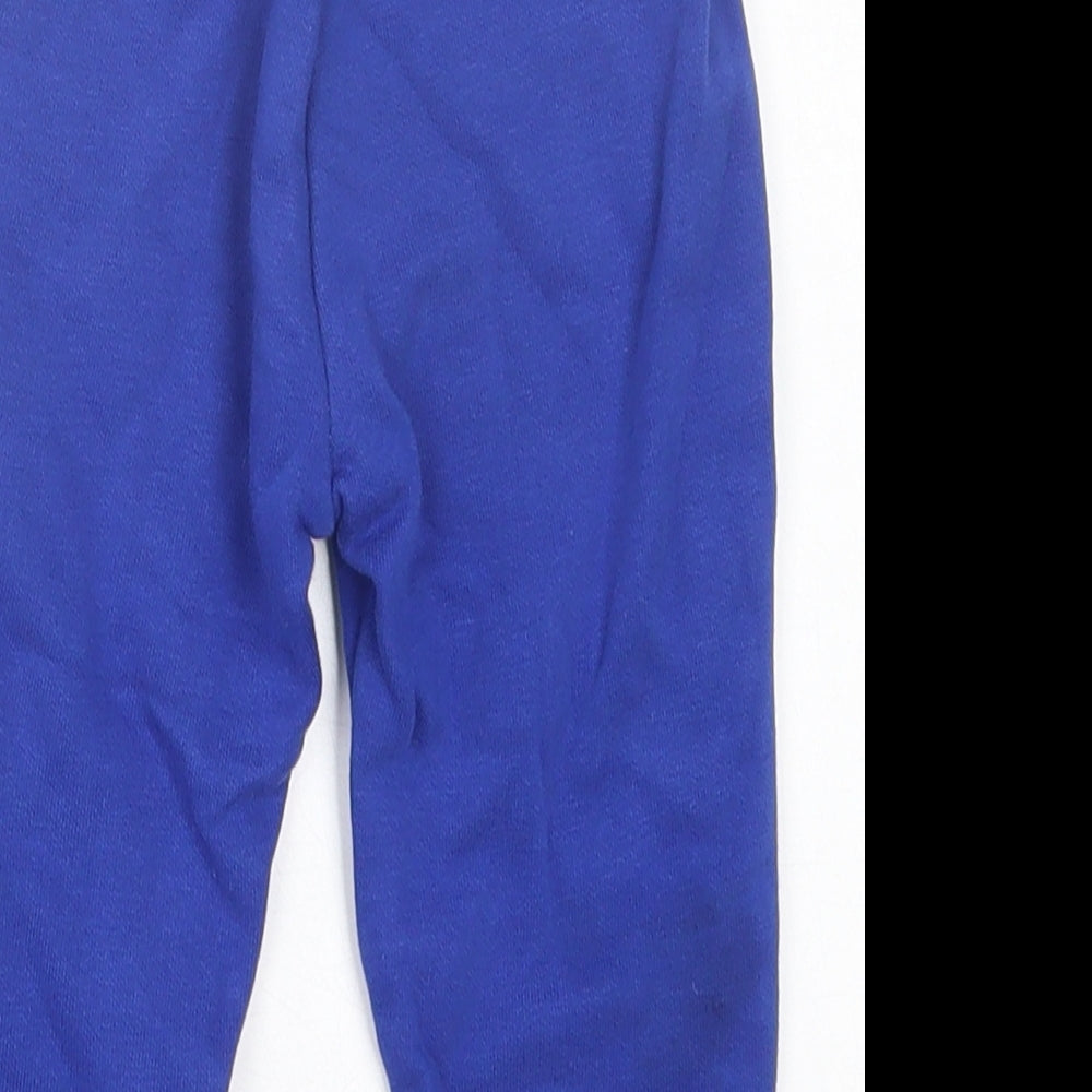 Dunnes Stores Boys Blue  Cotton Jogger Trousers Size 12-18 Months  Tie
