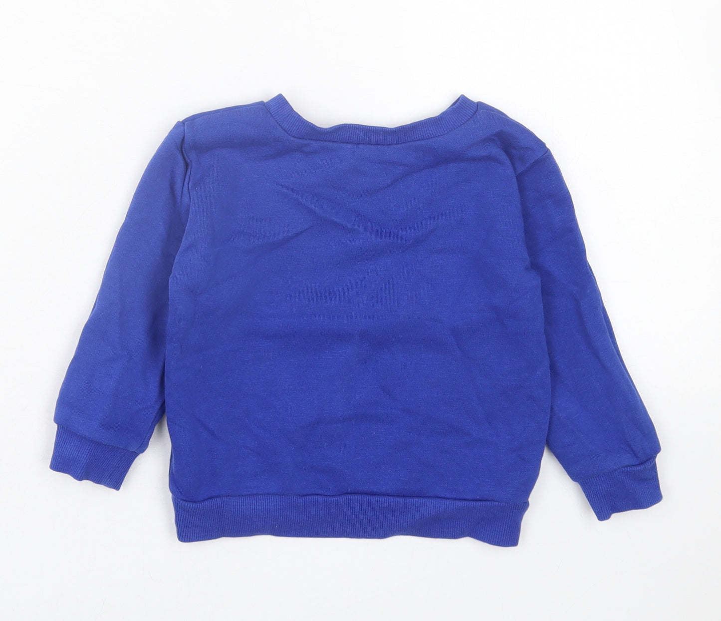 Dunnes Stores Boys Blue  Cotton Pullover Jumper Size 12-18 Months  Pullover