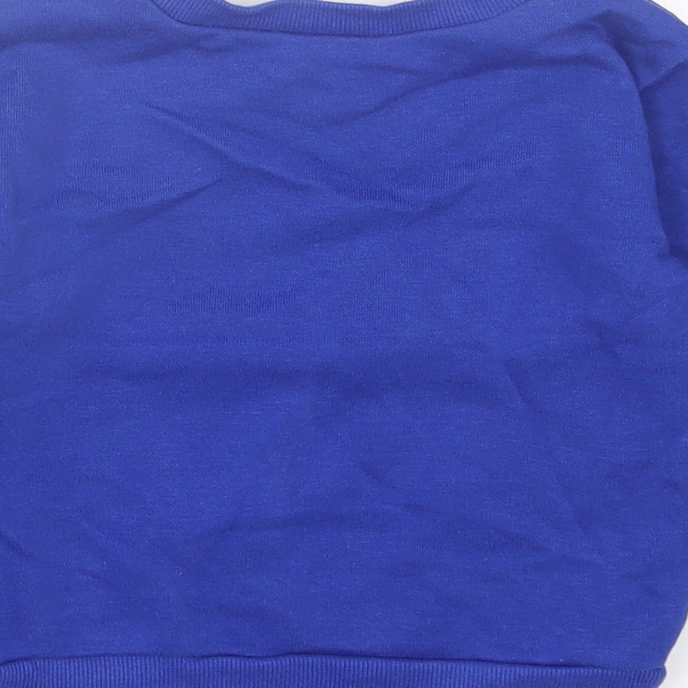 Dunnes Stores Boys Blue  Cotton Pullover Jumper Size 12-18 Months  Pullover