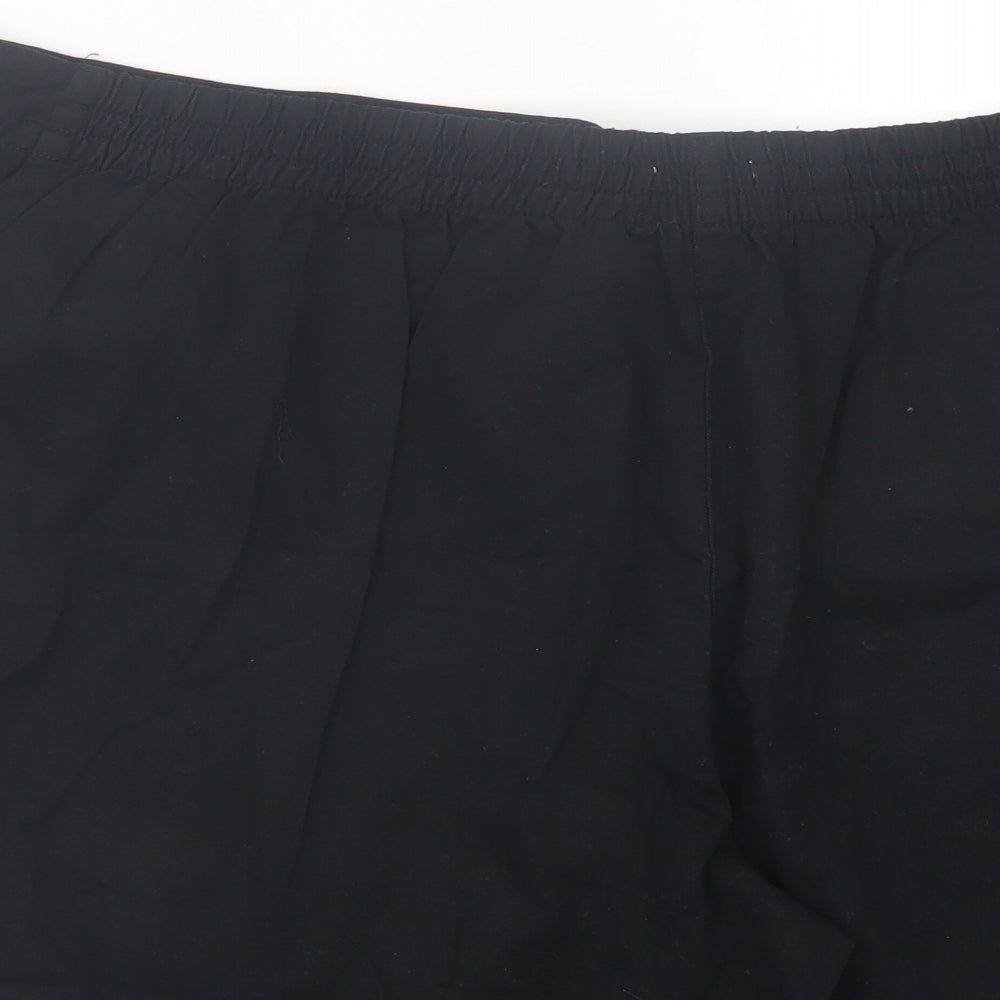 George Womens Black  Cotton Bermuda Shorts Size 24 L6 in Regular Tie