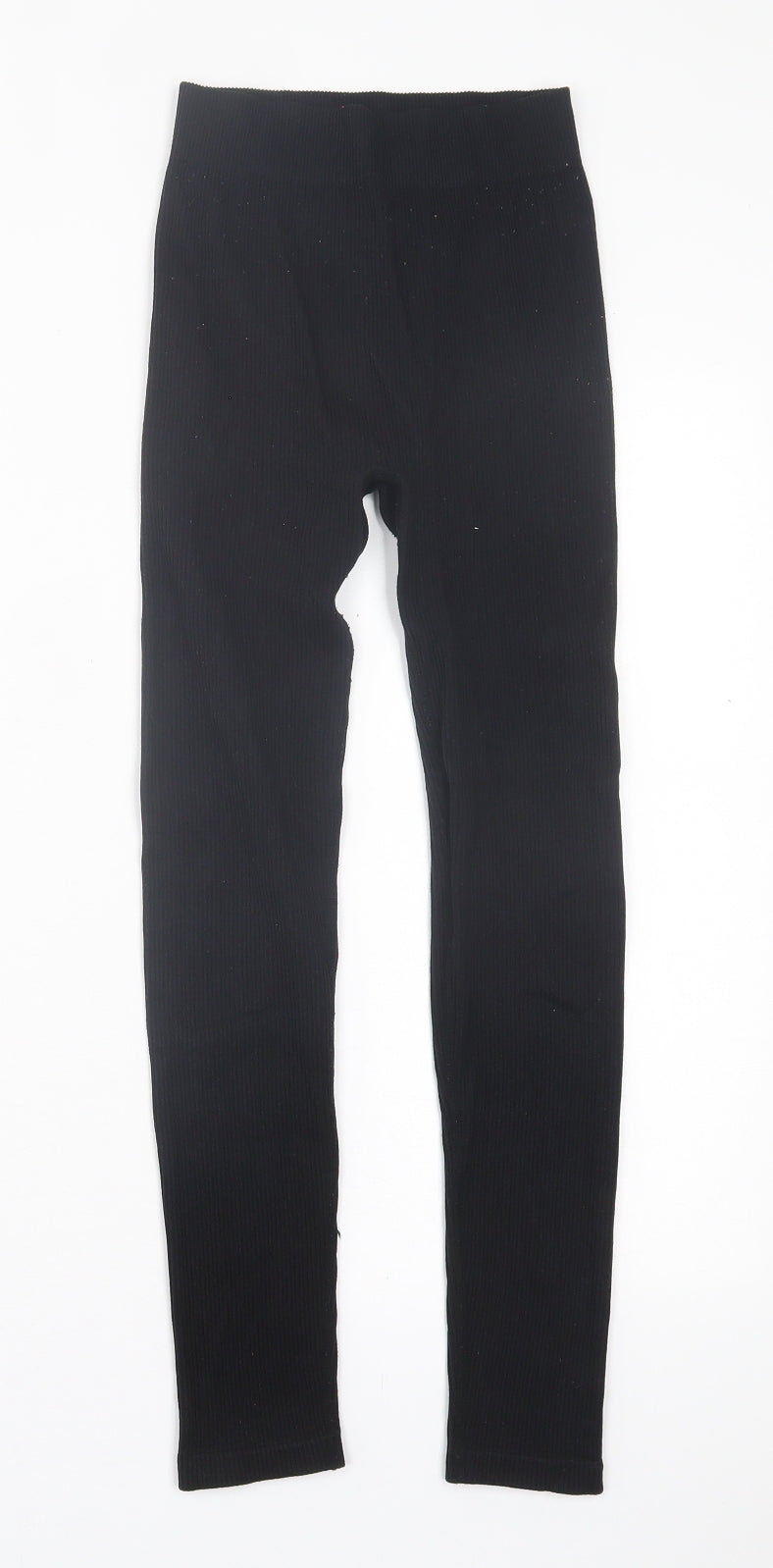Zara Womens Black  Nylon Capri Leggings Size XS L23 in