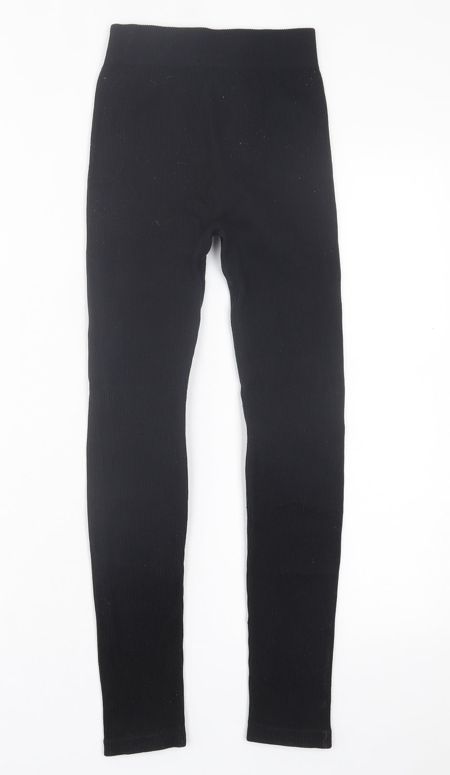 Zara Womens Black  Nylon Capri Leggings Size XS L23 in