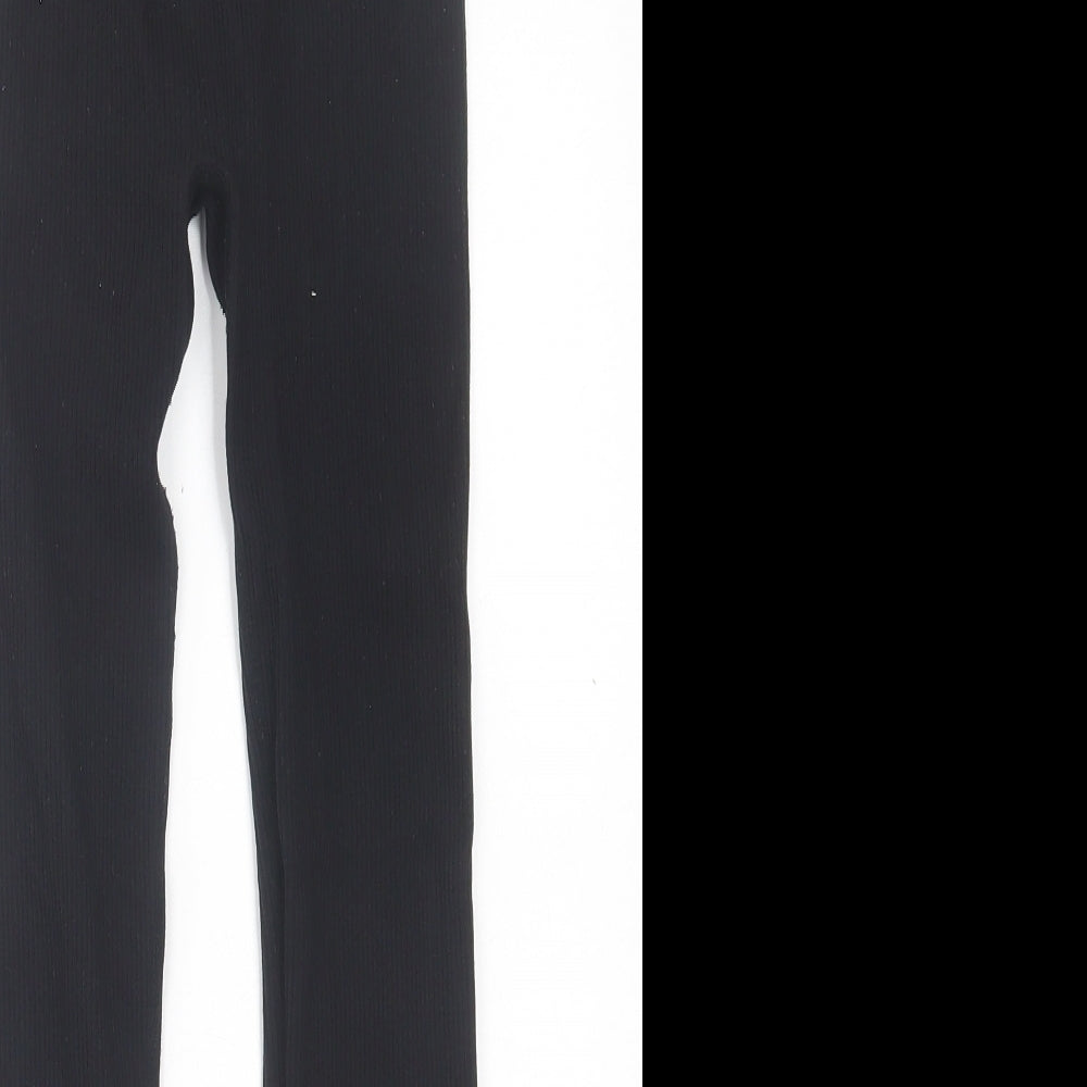 Zara Womens Black  Nylon Capri Leggings Size XS L23 in