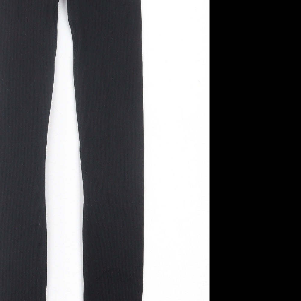 Zara Womens Black  Nylon Capri Leggings Size XS L23 in