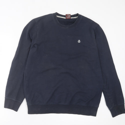 Blakely Clothing Mens Blue  Cotton Pullover Sweatshirt Size L