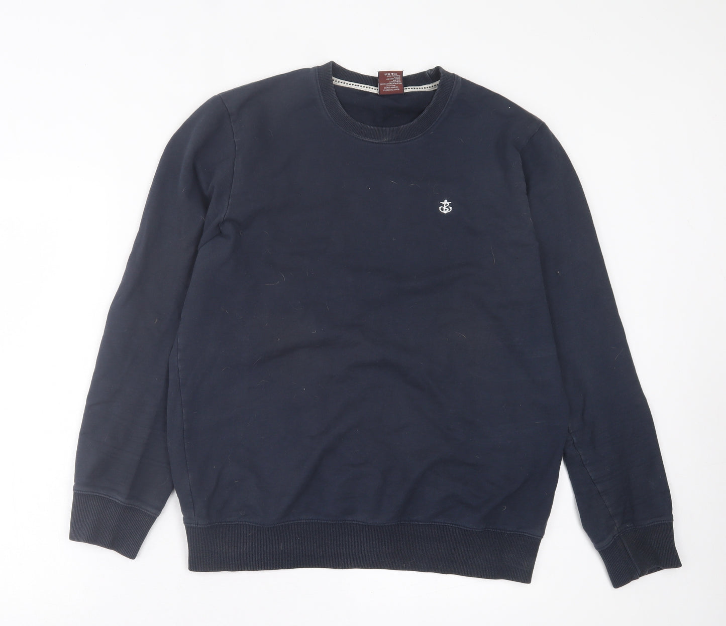 Blakely Clothing Mens Blue  Cotton Pullover Sweatshirt Size L