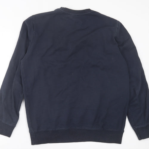 Blakely Clothing Mens Blue  Cotton Pullover Sweatshirt Size L