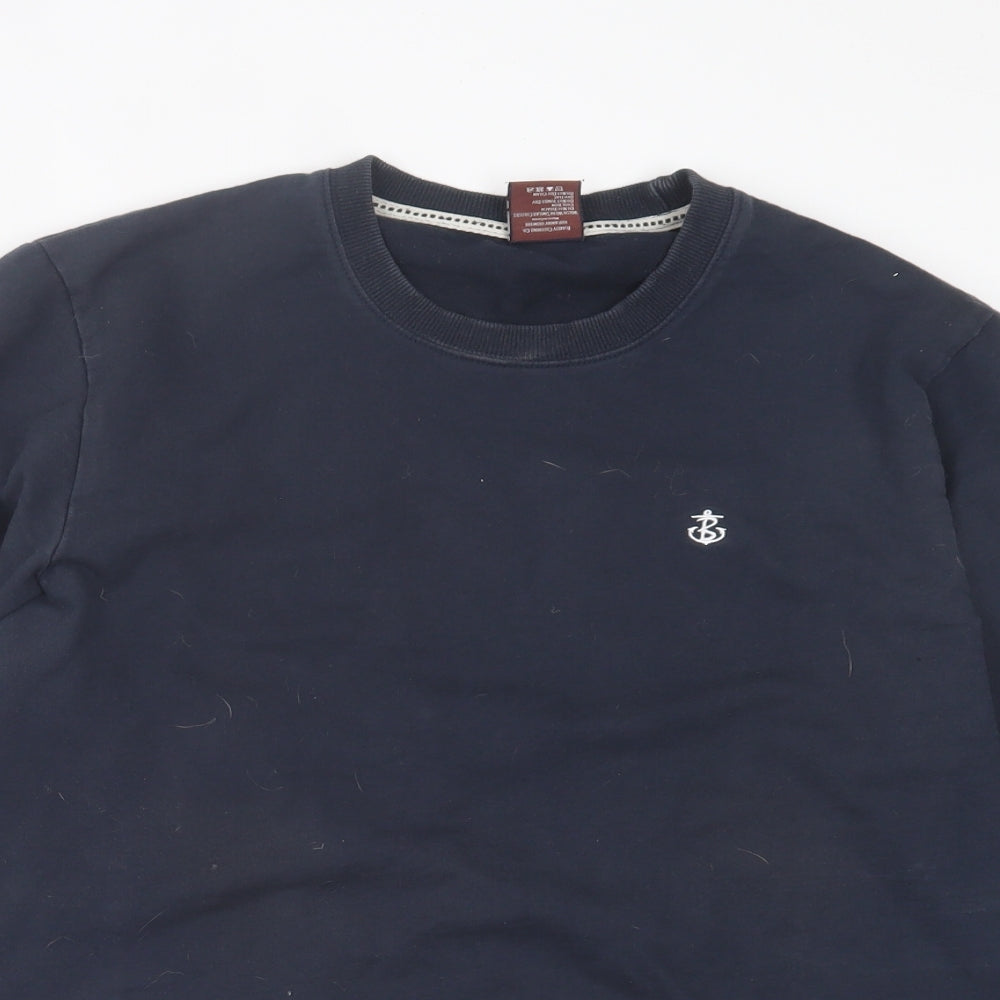 Blakely Clothing Mens Blue  Cotton Pullover Sweatshirt Size L