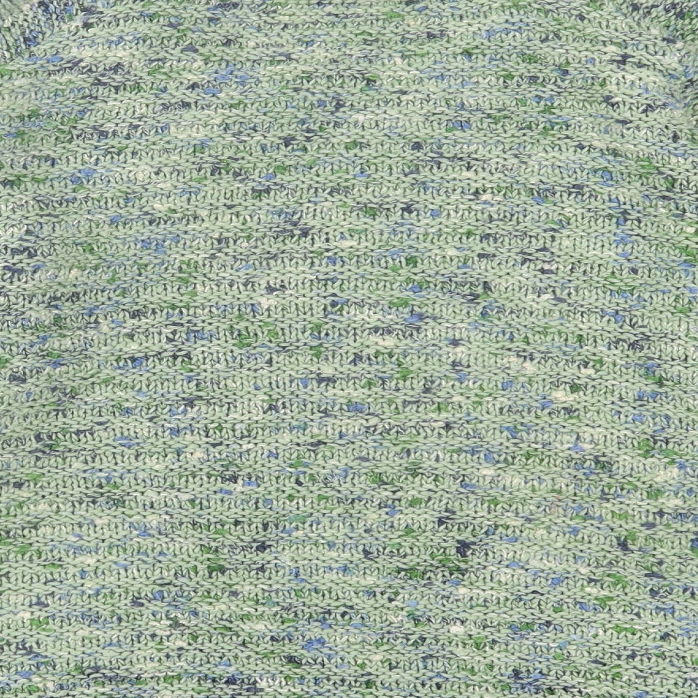 Per Una Womens Green Crew Neck  Acrylic Pullover Jumper Size 18