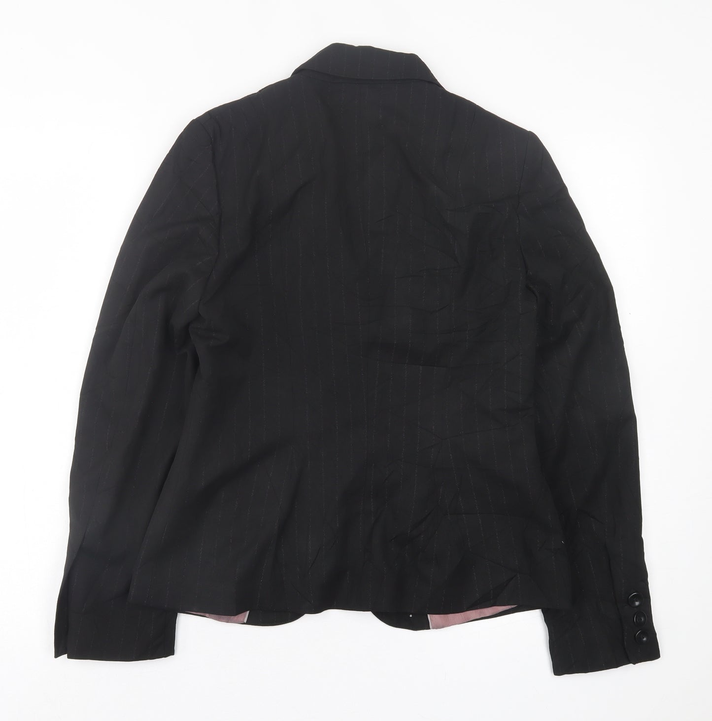 NEXT Womens Black   Jacket Blazer Size 10  Button
