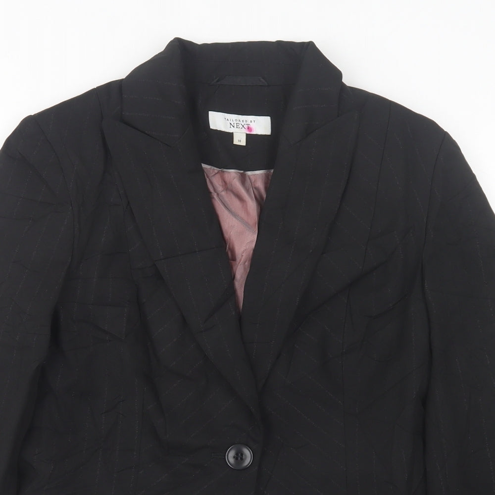 NEXT Womens Black   Jacket Blazer Size 10  Button
