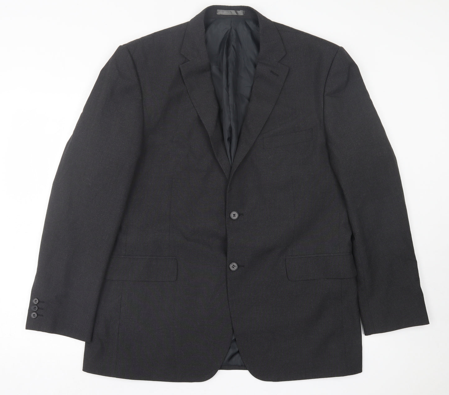 Thomas Nash Mens Grey  Polyester Jacket Suit Jacket Size 44