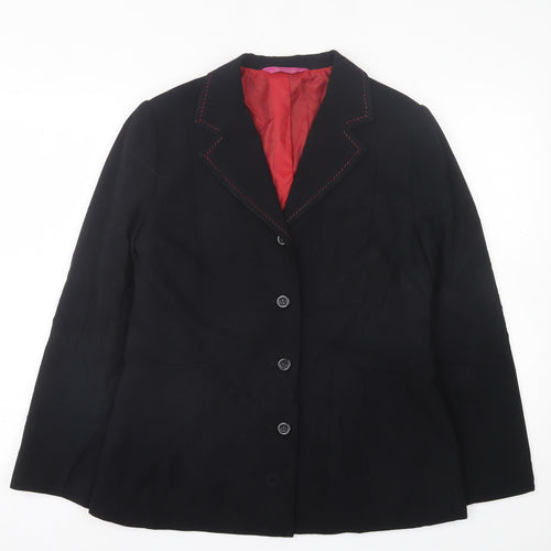 For Woman   Womens Black   Jacket Blazer Size 14  Button