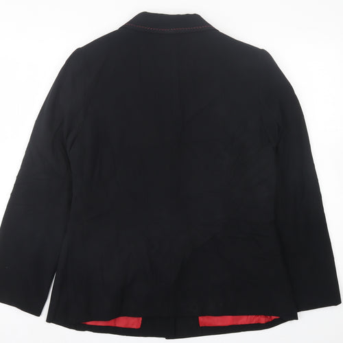 For Woman   Womens Black   Jacket Blazer Size 14  Button