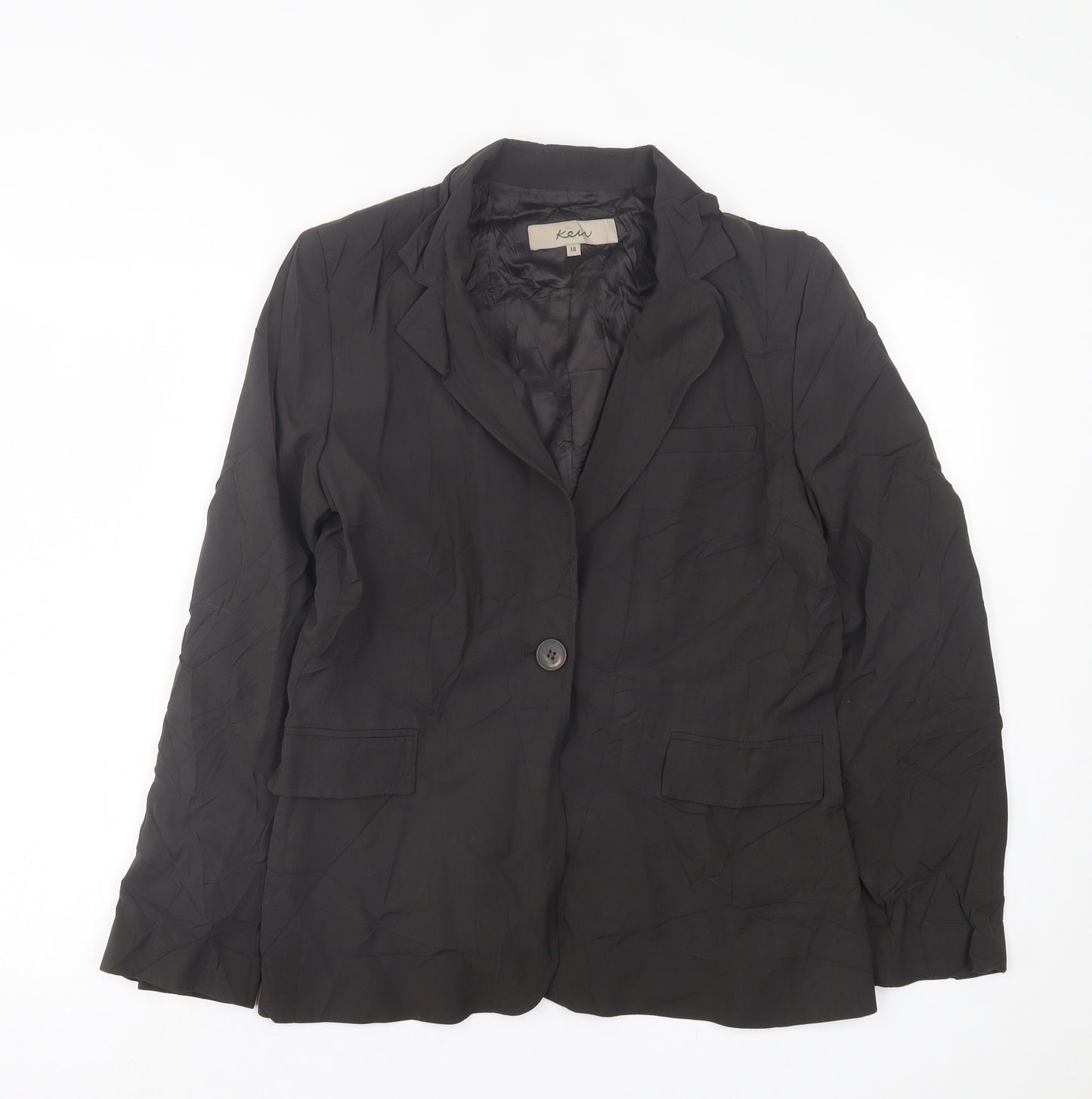 ken Womens Grey   Jacket Blazer Size 14  Button