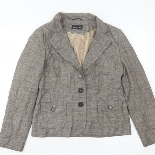 Marcona Womens Brown   Jacket Blazer Size 14  Button