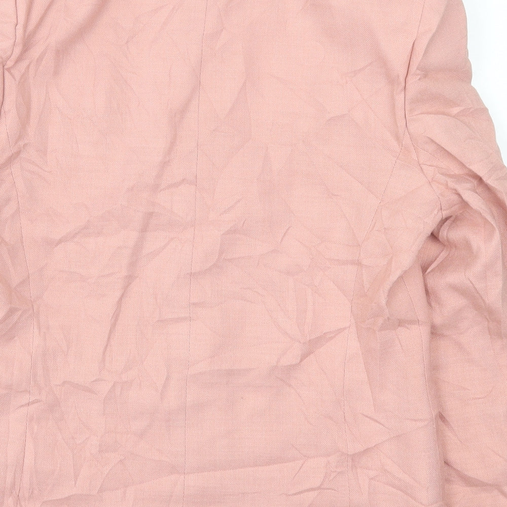 Viyella Womens Pink   Jacket Blazer Size 10  Button