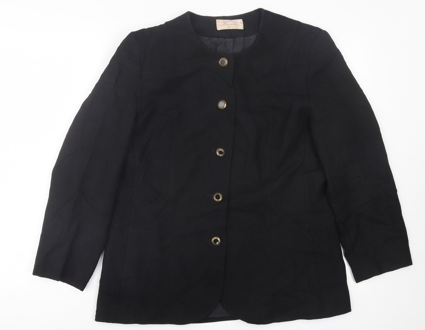 Eastex Womens Black   Jacket Blazer Size 14  Button