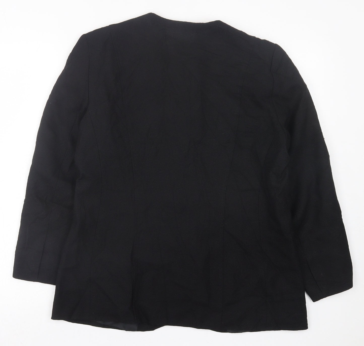 Eastex Womens Black   Jacket Blazer Size 14  Button