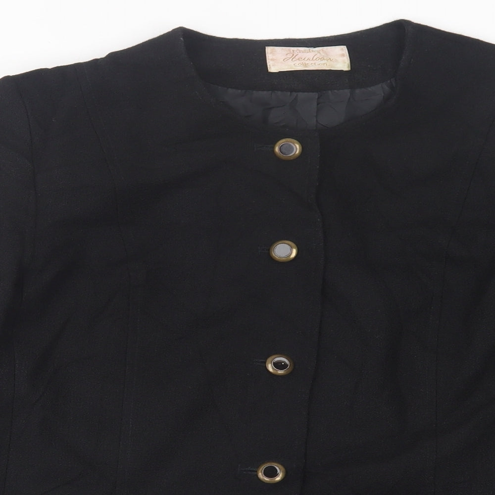 Eastex Womens Black   Jacket Blazer Size 14  Button