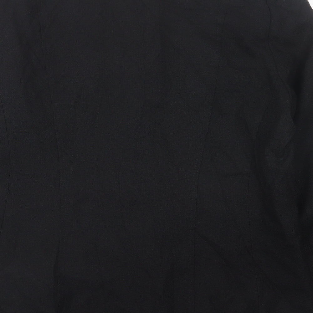 Eastex Womens Black   Jacket Blazer Size 14  Button
