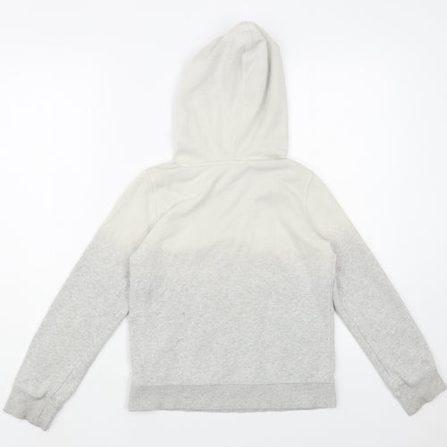 H&M Girls Grey  Cotton Pullover Hoodie Size 10-11 Years  Pullover - Unicorn