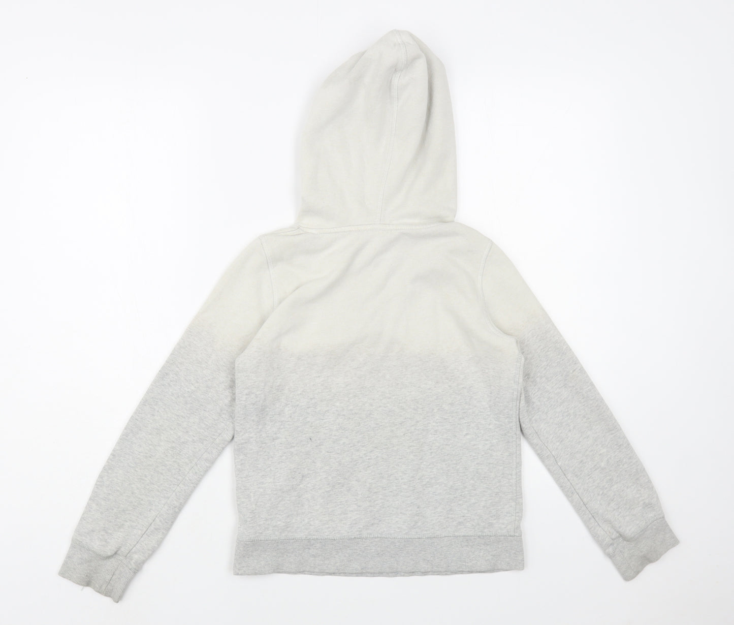 H&M Girls Grey  Cotton Pullover Hoodie Size 10-11 Years  Pullover - Unicorn