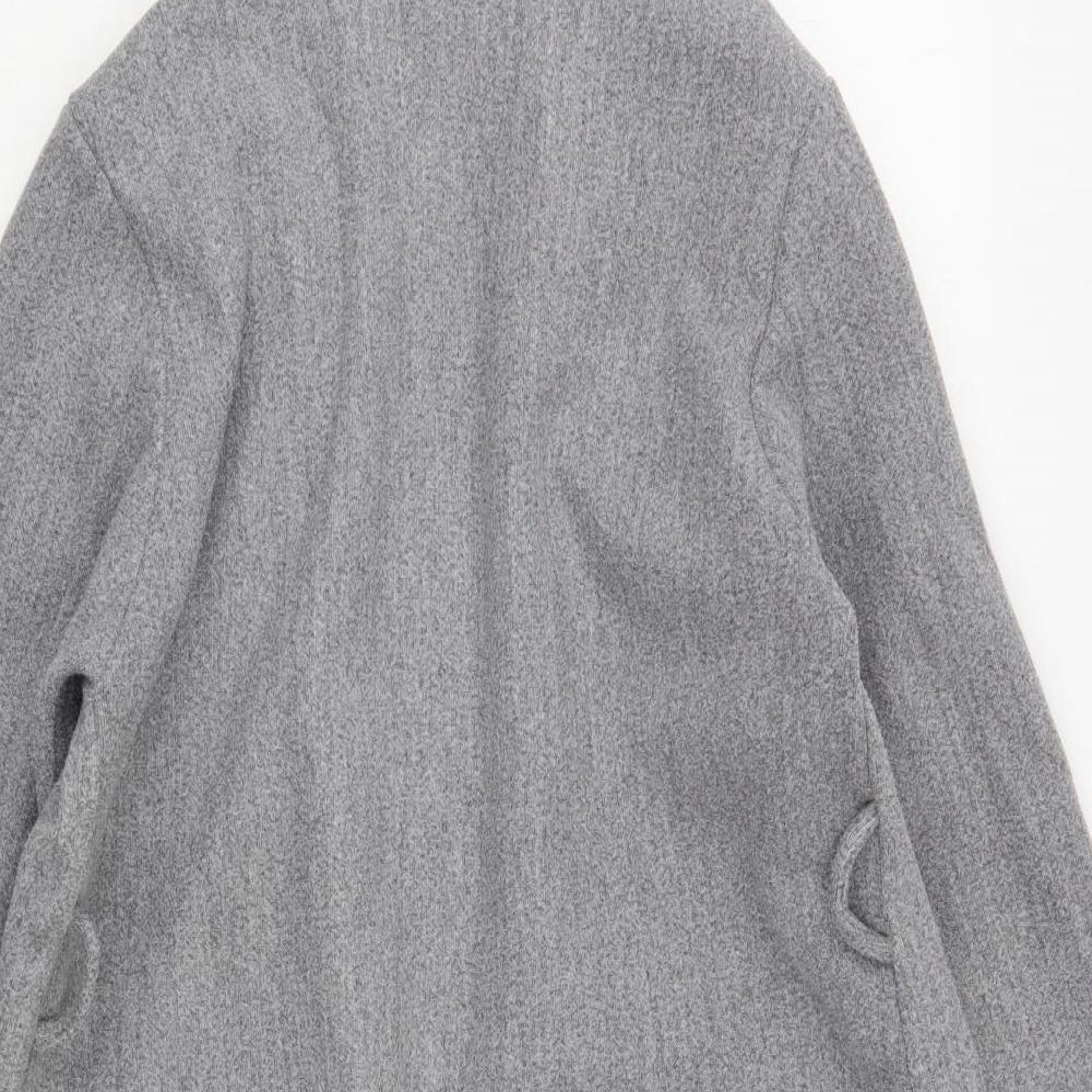CHIC Womens Grey   Overcoat Coat Size M