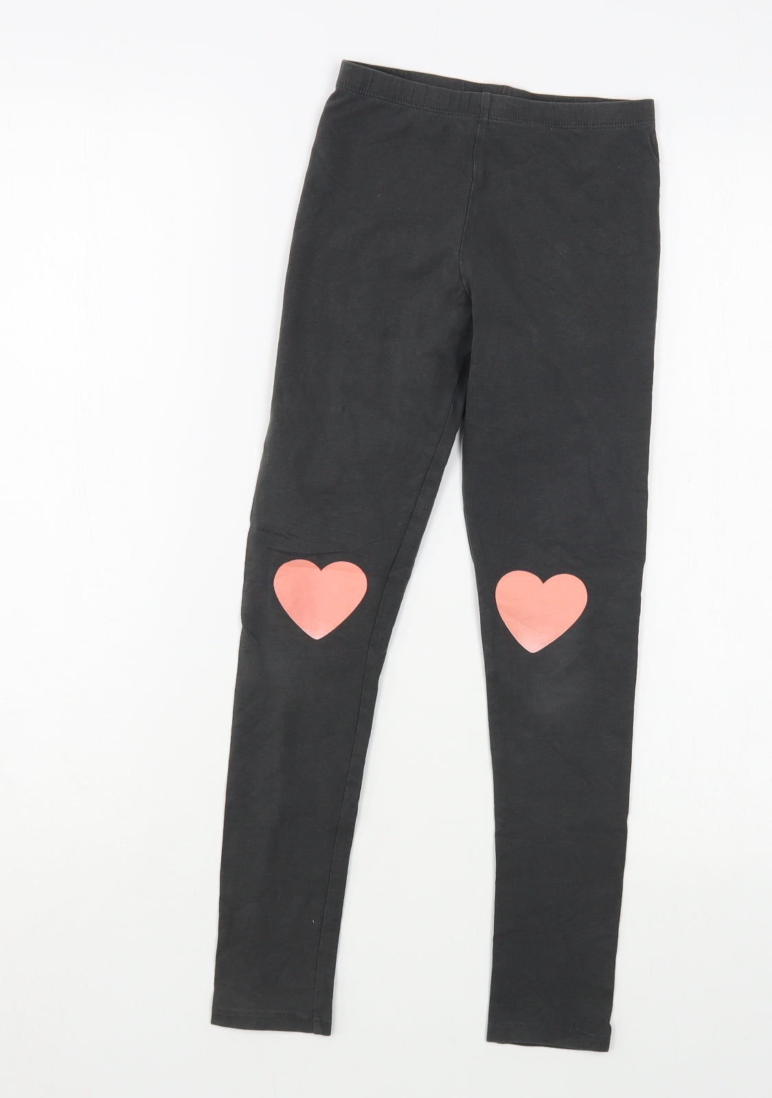H&M Girls Grey  Cotton Jogger Trousers Size 9-10 Years  Regular  - Leggings