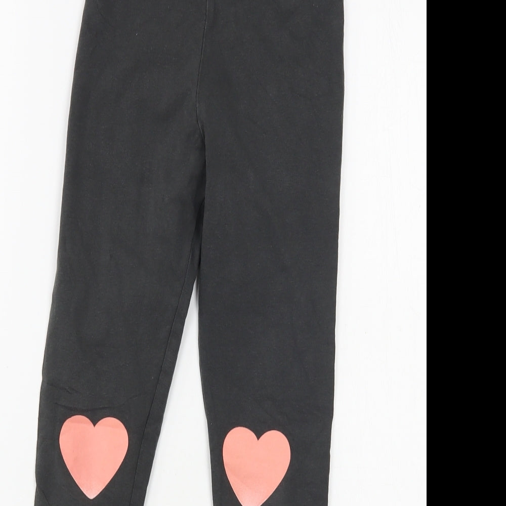 H&M Girls Grey  Cotton Jogger Trousers Size 9-10 Years  Regular  - Leggings