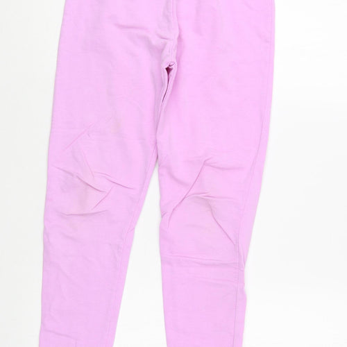 Studio  Girls Purple  Cotton Jogger Trousers Size 9 Years  Regular Drawstring