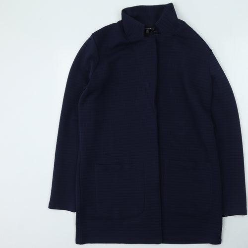 NEXT Womens Blue V-Neck  Polyester Cardigan Jumper Size 12
