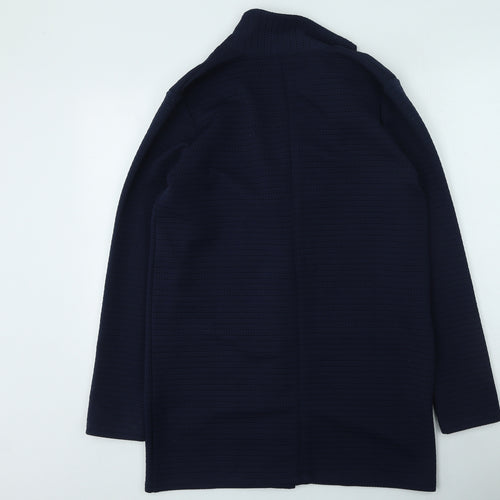 NEXT Womens Blue V-Neck  Polyester Cardigan Jumper Size 12