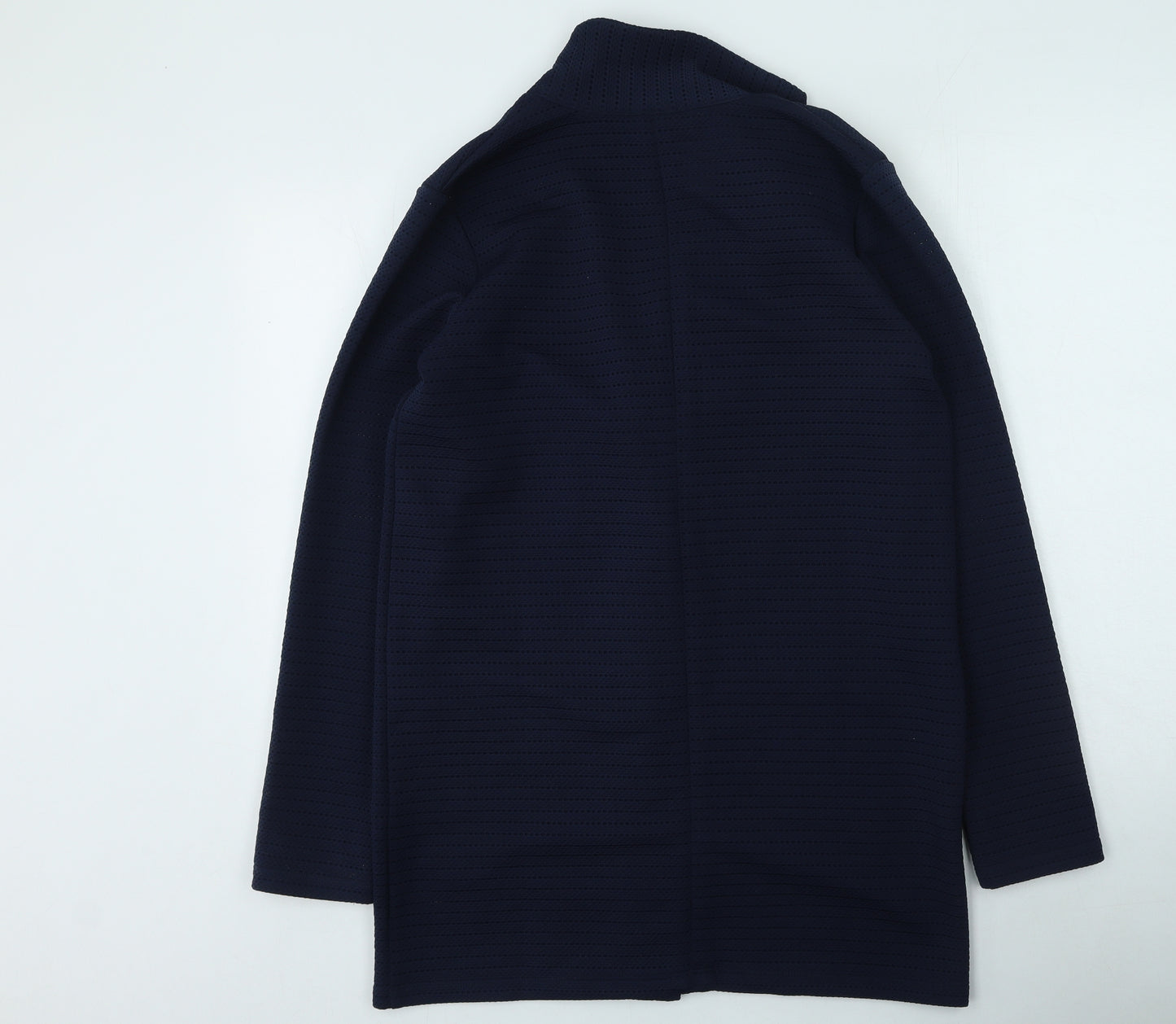 NEXT Womens Blue V-Neck  Polyester Cardigan Jumper Size 12