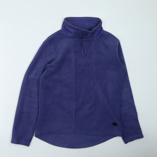 River Island  Womens Purple High Neck  Polyester Pullover Jumper Size 8