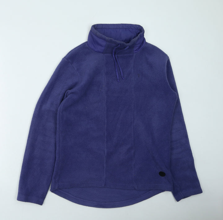 River Island  Womens Purple High Neck  Polyester Pullover Jumper Size 8