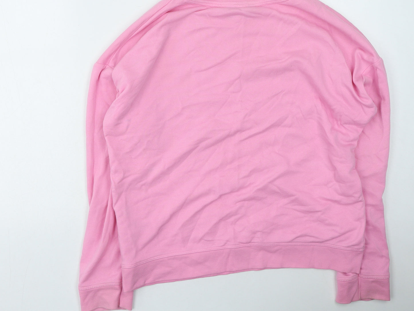 New Look Womens Pink  Cotton Pullover Sweatshirt Size 12   - CHICAGO