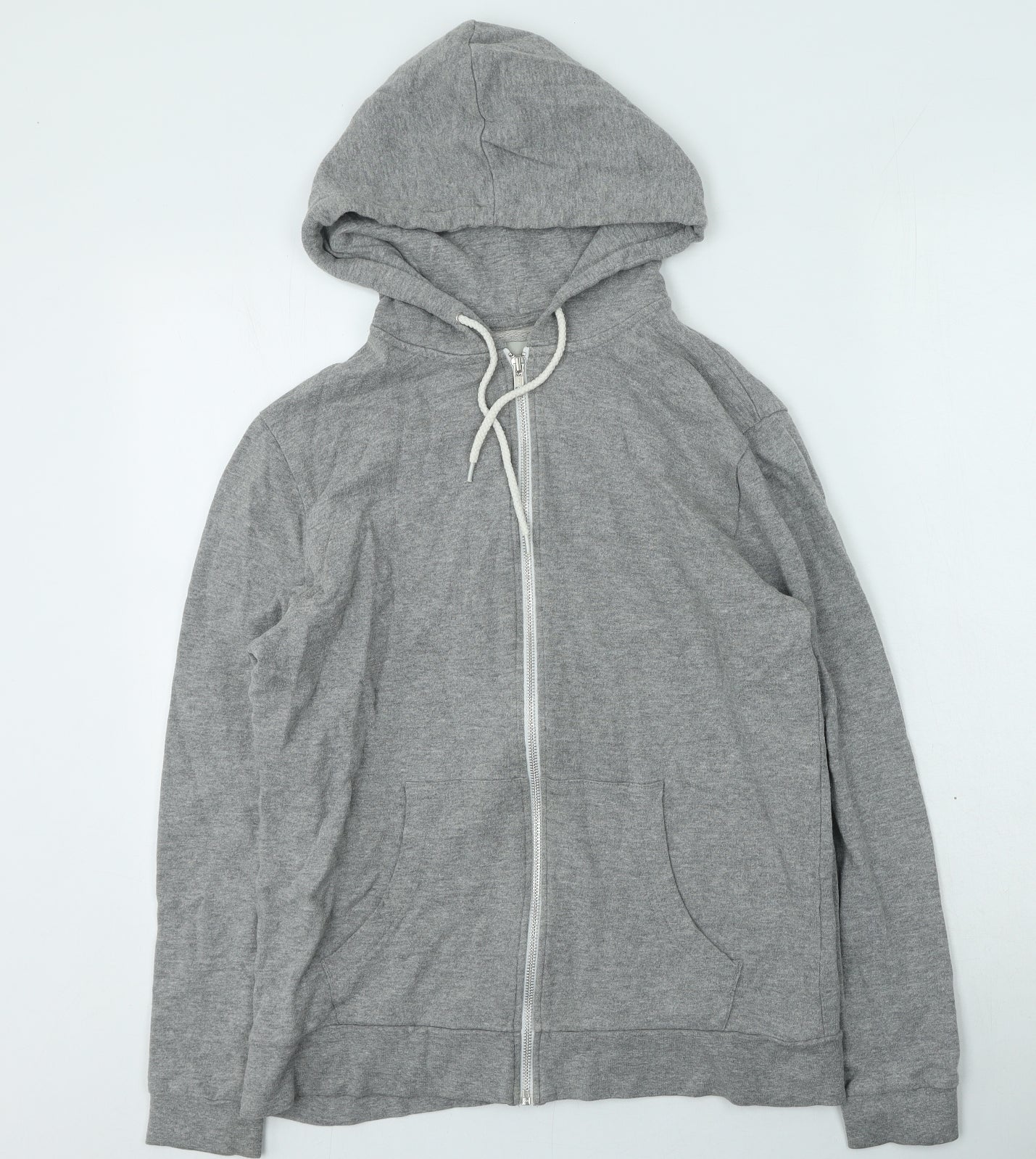 ASOS Womens Grey Round Neck  Cotton Full Zip Jumper Size S