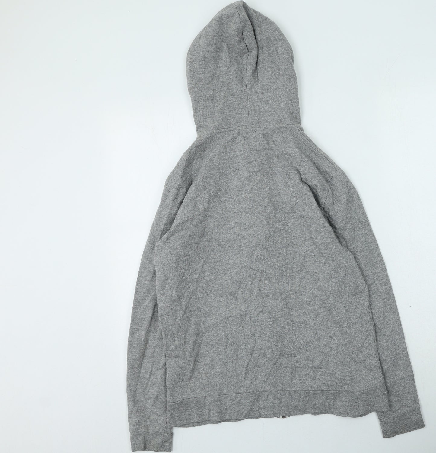 ASOS Womens Grey Round Neck  Cotton Full Zip Jumper Size S